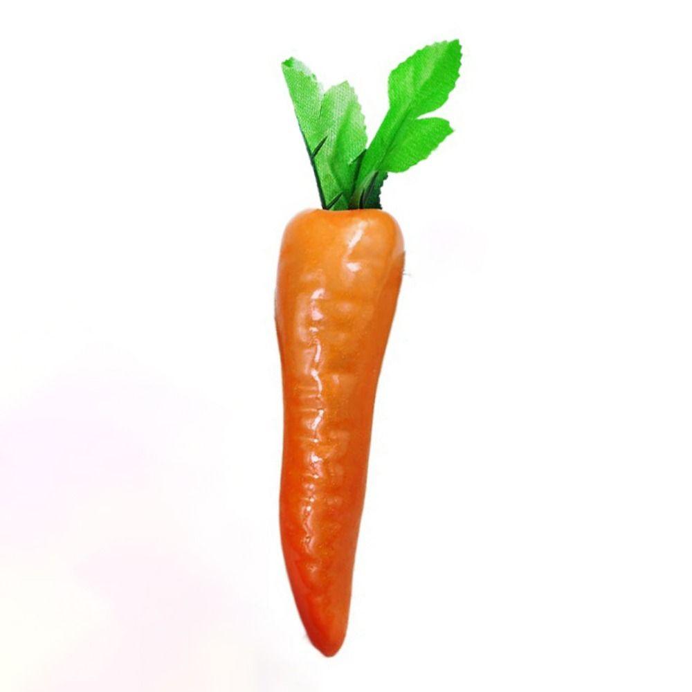 Durable Simulated Foam Carrot 3D Fake Vegetable Props Fake Vegetable Carrot Model Home Decor