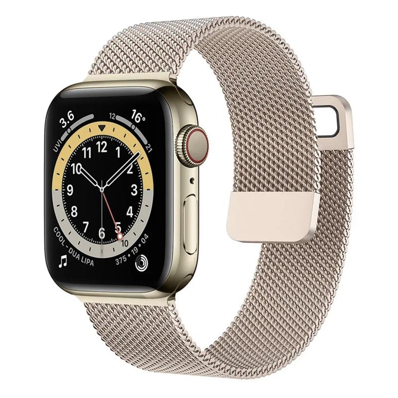 Миланская петля для Apple Watch Band 44 мм, 40 мм, 45 мм, 41 мм, 38 мм, 42 мм, 49 мм, 45 мм, браслет-ремень iWatch Series 9, 8, 7, 6 SE 5 Ultra 2, ремешок