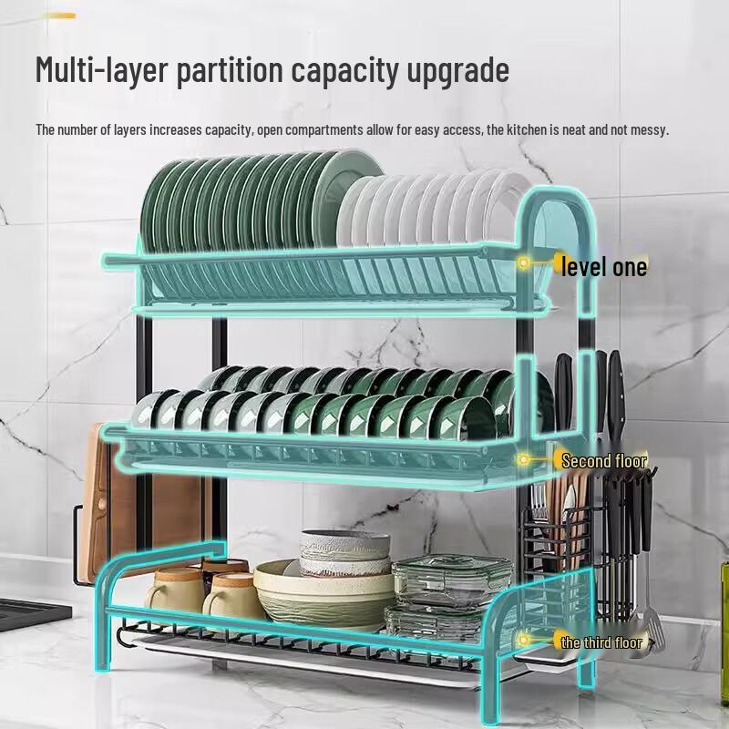 QinChen Stainless Steel Kitchen Dish Drying Rack