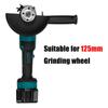 1600W 125mm Brushless Cordless Electric Angle Grinder 388VF Rechargeable Grinding Cutting Machine Power Tools for 18V Battery