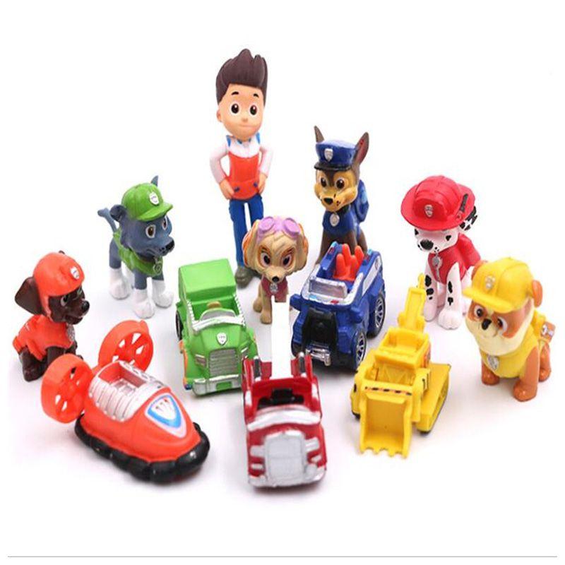 Cute And Cool Paw Patrol Figures Ideal Desktop Ornaments 12pcs Collection