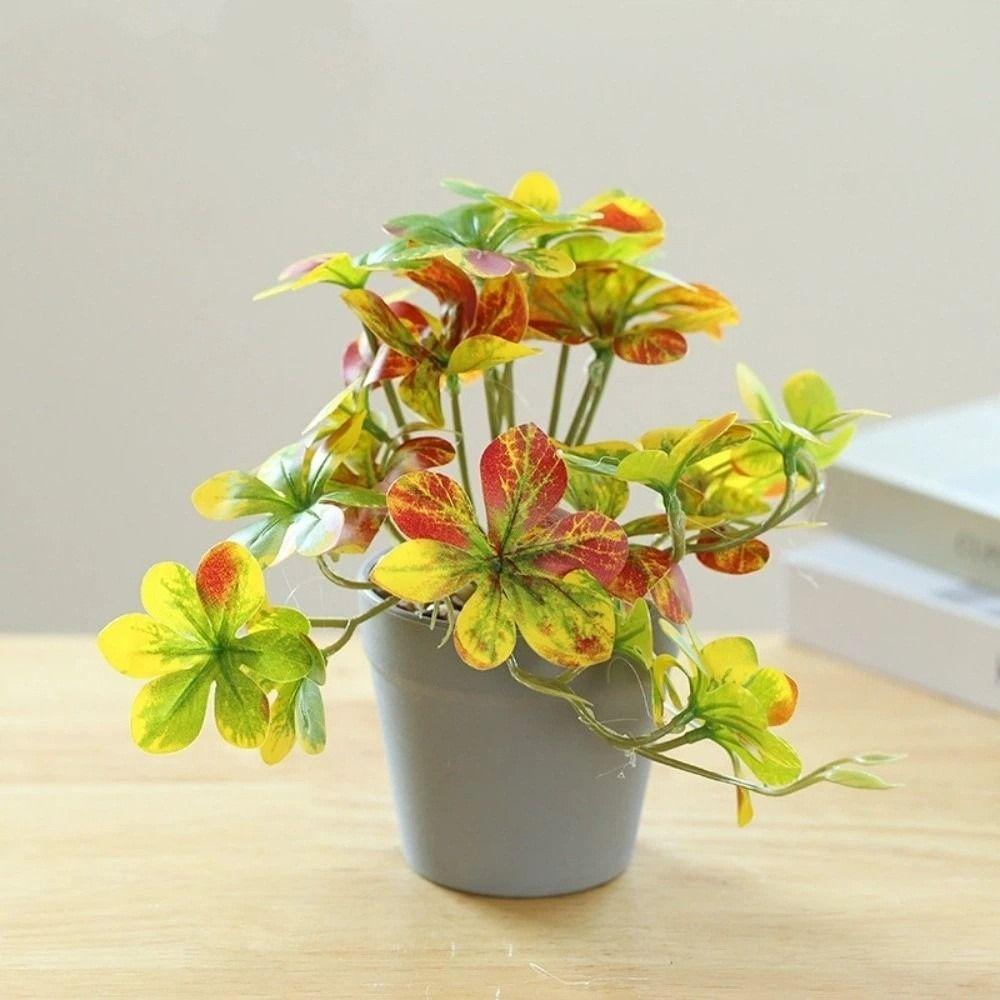 Artificial Spider Plant Artificial Bonsai Plant Fake Plant Decorative Potted Plant Table Decor