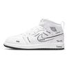 Air Jordan 1 Mid PS Схематичные Детские Кроссовки Белый Черный DQ1866-100