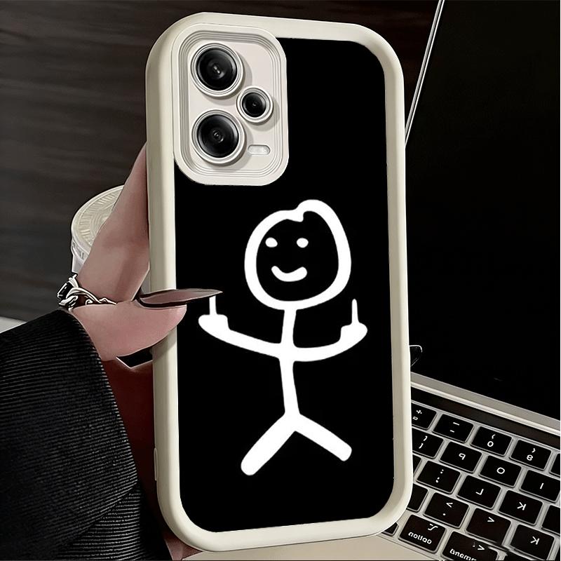 Чехол для телефона Xiaomi Redmi Note 15 14 13 Pro Plus Funny Stickman Matchman Shell 12S 11 11S 11T 5G 14S из мягкого силикона.