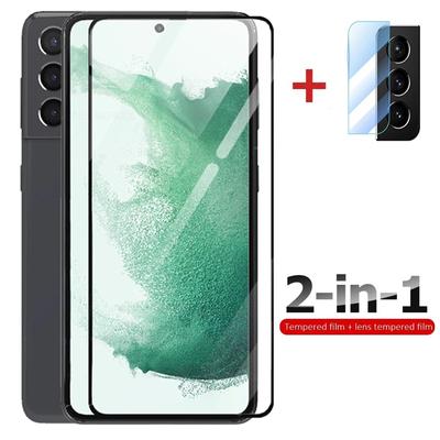 Защитное стекло для телефона 2 в 1 для Samsung Galaxy S22 S22 Plus S21/A72 A42 A53/Xiaomi 12 Pro/12/11 Pro/Redmi Note 11/11 Pro Ect