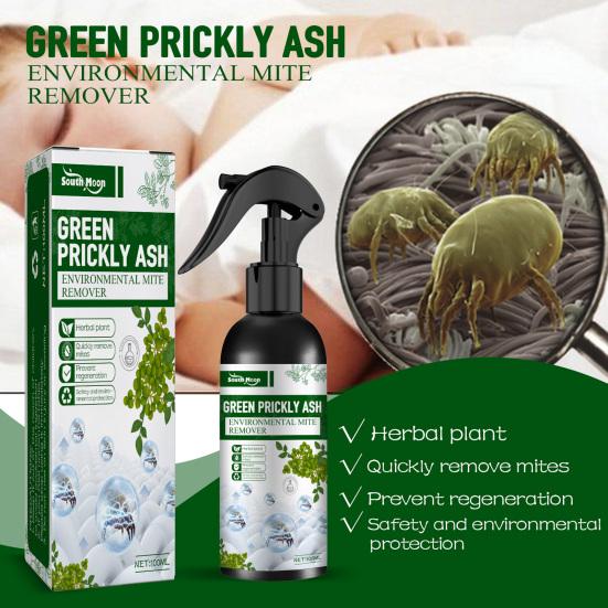 100 г натуральное средство для удаления клещей, не раздражающее чистящее средство, зеленый колючий пепел, спрей для удаления клещей, товары для дома