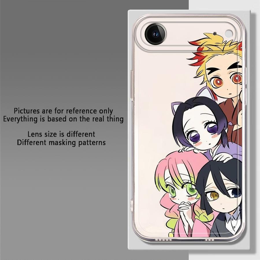 Чехол для iPhone 17 Pro Max 14 Plus 15 7 8 Air 11 XR 16 13 Pro 12 Mini XS Max Мягкая крышка для телефона D-Demon S-Slayer