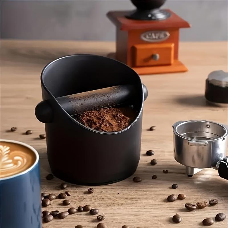 1 Coffee Grounds Trash Can Coffee Tapping Box with Shock Absorption and Durability, Detachable Tapping Rod and Anti Slip Base
