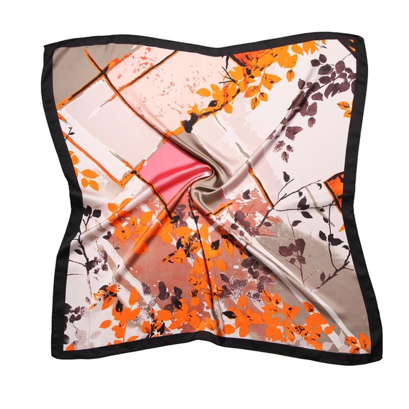 Three Dolphins WN Imitation Silk Square Scarf