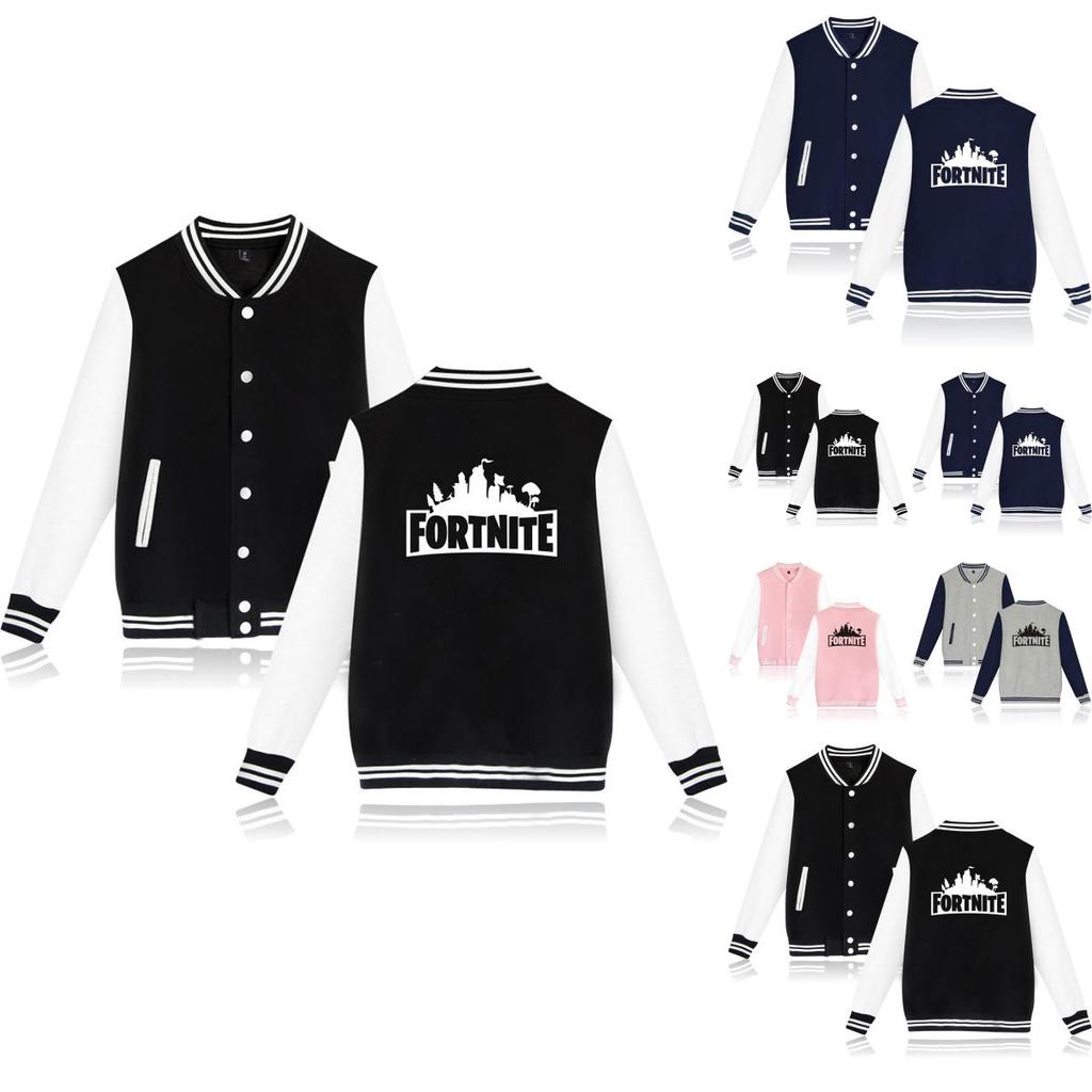Plus Menwomen Autumn Size Buttons Sweatshirt Fortnite Fashion Jackets Baseball