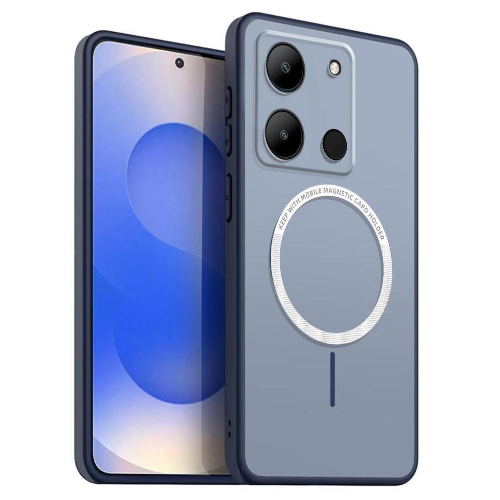 Матовый полупрозрачный магнитный чехол для телефона TECNO SPARK GO 2023, POP 7 Pro, Infinix SMART 7, мягкий ТПУ чехол