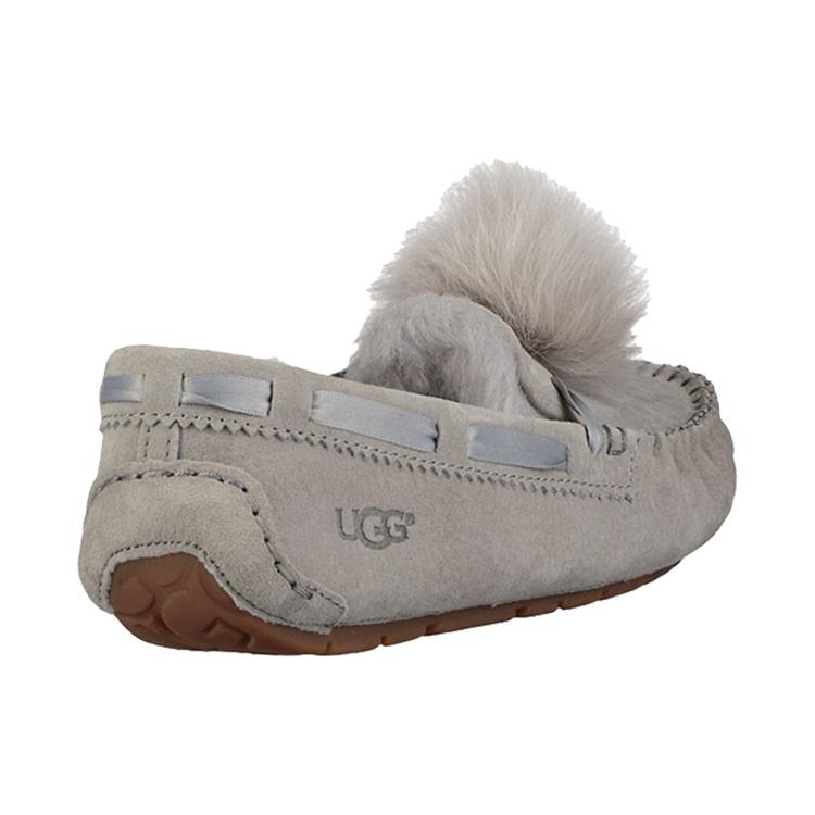 UGG Dakota Помпон Слипоны Серые Женские 1019015-SEL