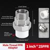 Female Thread PPR Pipe Connector Male Thread Plumbing Pipe Joint  Industrial Pipe System