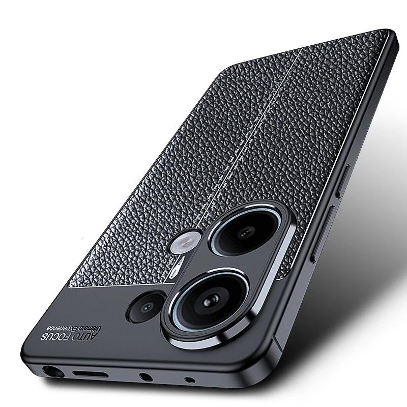 Чехол для Poco M6 Pro, чехол для Xiaomi Poco M6 Pro, противоударная защита линз, бампер, броня, ТПУ, мягкая кожа, Fundas Poco M6 Pro