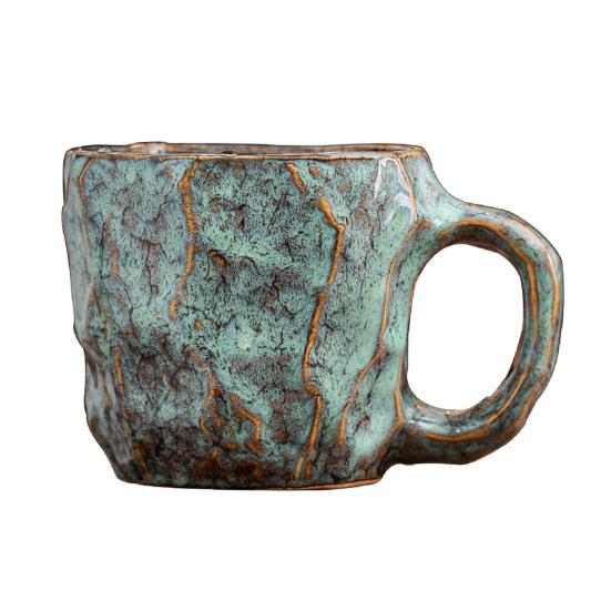 Керамическая кофейная кружка 270 мл Большая чайная чашка Новинка Минеральная форма Декоративный тамблер Уникальный домашний декор Подарок для любителей кофе