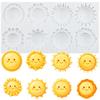 Sun Silicone Mold Sun Face Fondant Molds Cake Decorating Tools Cupcake Topper Candy Resin Clay Chocolate Gumpaste Mold