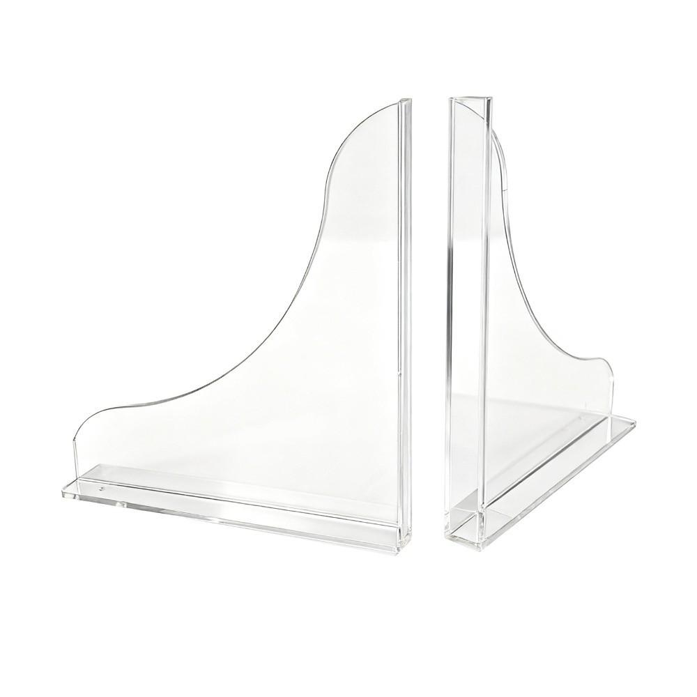 2Pcs Acrylic Water Barrier Strip Transparent Baffle Plate Nail-Free Shower Splash Guard Bathtub