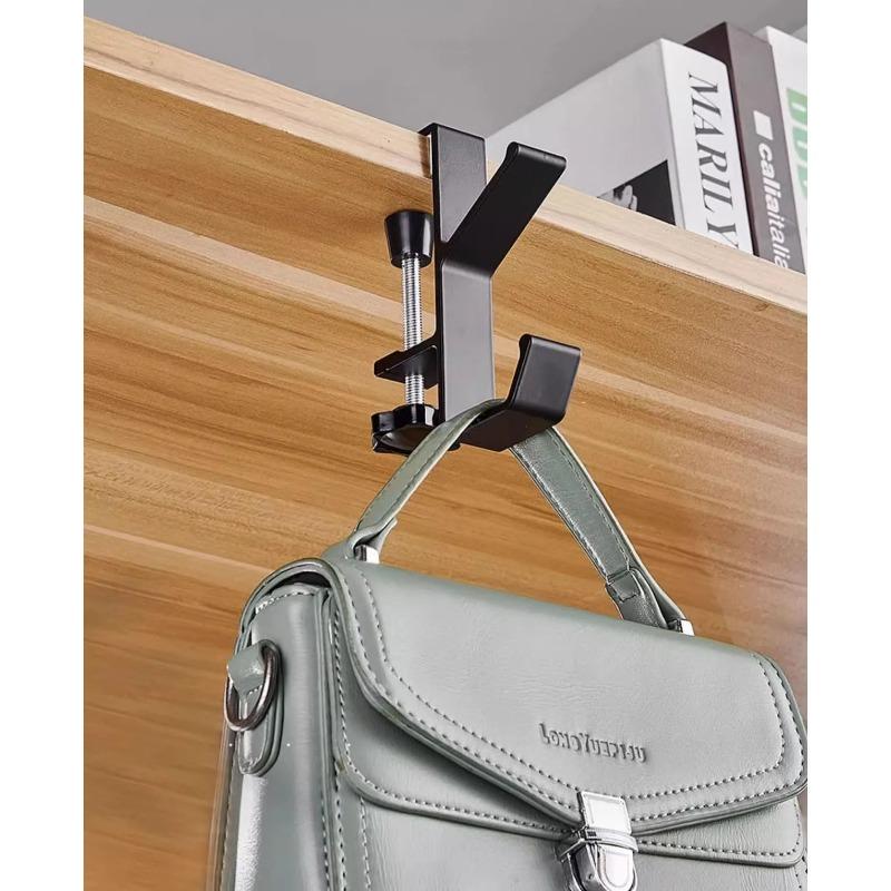 Регулируемый крючок для края стола, 1 шт., игровая гарнитура, настольная вешалка для хранения рюкзака, подвесной крючок-держатель, органайзер для домашнего офиса без ударов