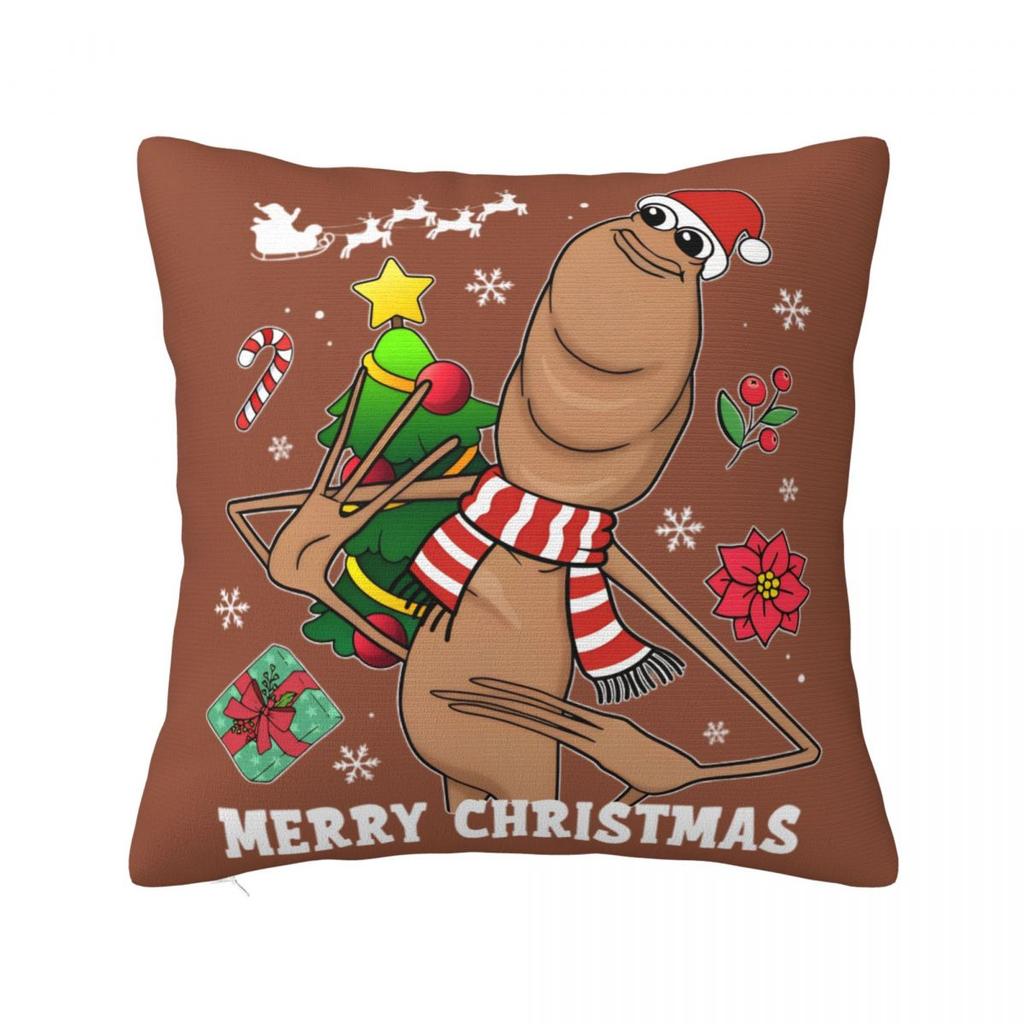 Dangerous Pillowcases Polyester Room Marcus The Worm Meme Cushion Case Creative Decorative Pillow Cover 4545