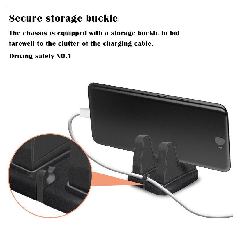 VAORLO 360 Degree Car Phone GPS Holder Desk Dashboard Sticking Mobile Phone Holder Stand Mount Bracket