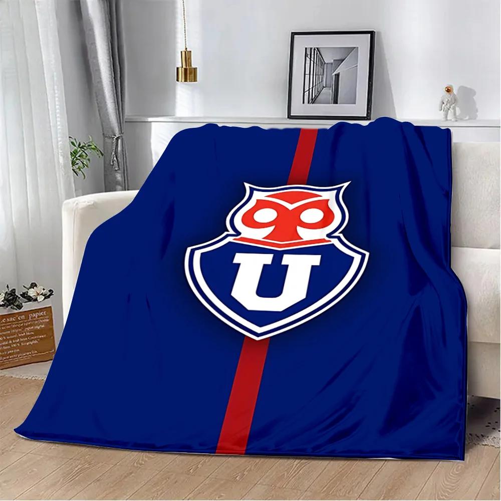 Chile Football University Printed Throw Blanket Soft Warm Perfect for Home Travel Picnic Gifts