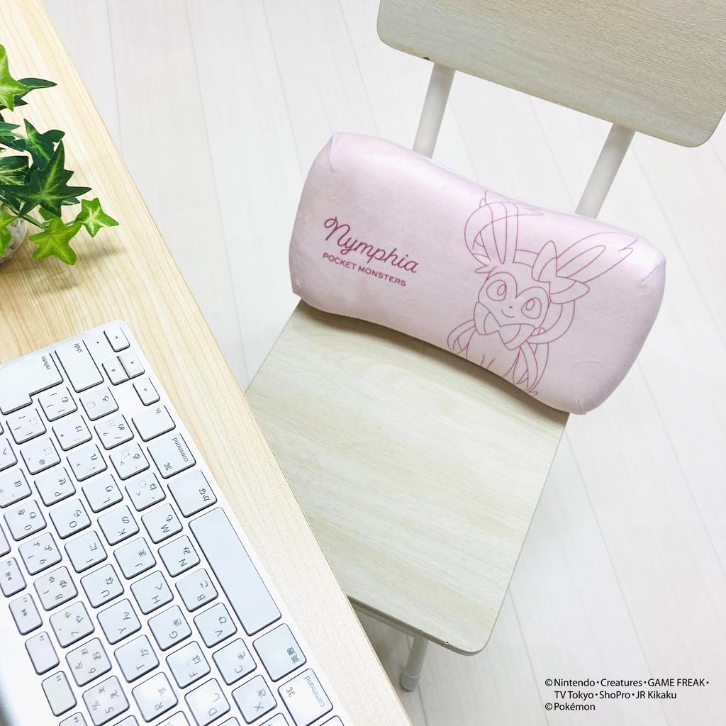 MORIPiLO Morishita подушка из пены с эффектом памяти Pokemon Nymphia 15x31 см, подушка для поддержки талии и спины, мягкая игрушка Pokemon Pastel Pink 4621203