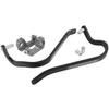 ZETA RACING Armor Hand Guard Bend U Clamp Black For Large Diameter Bar Compatible Handlebar Inner Diameter High Rigidity Aluminum Alloy Protection