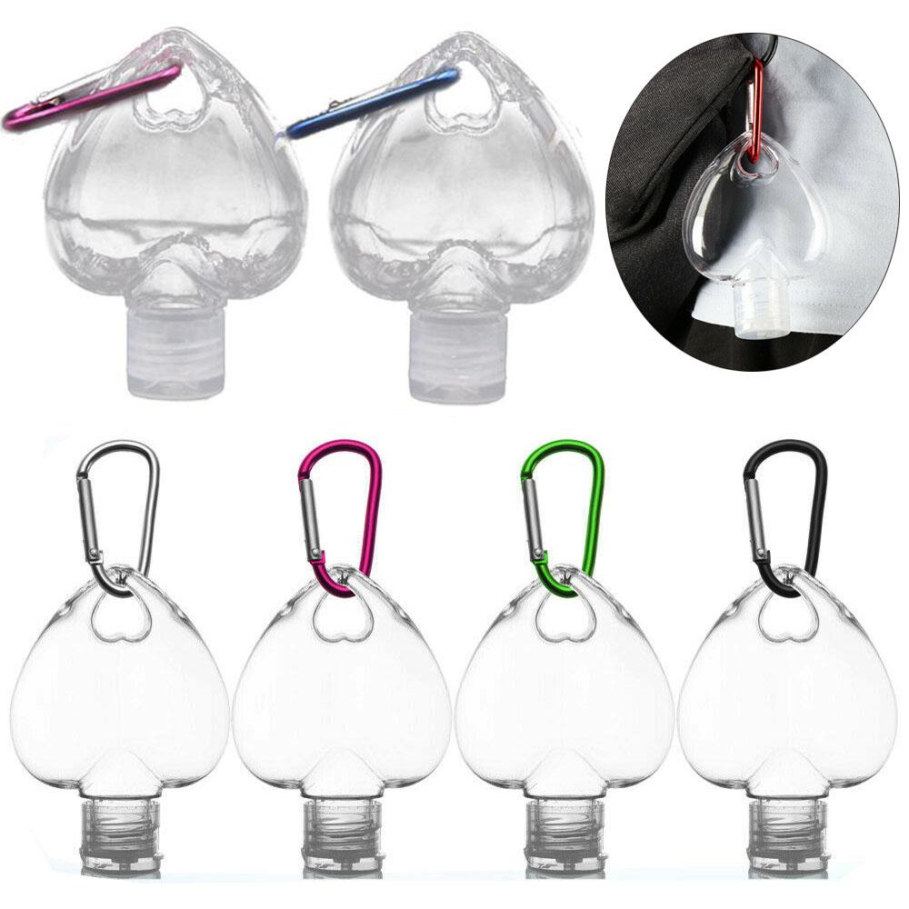 Empty With Key Ring Heart shape Refillable Bottle Hand soap Bottle Spray Bottle Cosmetic Container