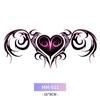 Sensual Lower Abdomen & Back Tattoo Stickers – Succubus, Pure Desire & Love Totems – Waterproof Body Art