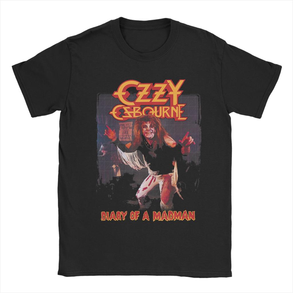 Mens TShirts Ozzy Osbourne Patient Number 9 Leisure Pure Cotton Tees Short Sleeve T Shirts Round Collar Clothing Plus Size