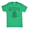 Mens Funny T Shirts You Can Put Your Balls On Me Sarcastic Christmas Tree
