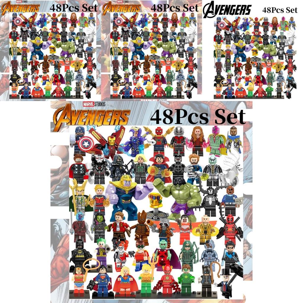 Высококачественный АБС-пластик Супергерой Мок Строительные блоки Набор игрушек Сделай сам для детей