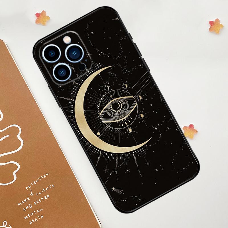 Чехол для телефона с рисунком Луна Звезды Руки Гадание на будущее Для iPhone 17 Pro Max 14 13 12 11 15 16 Pro Max mini 16 Plus 16e 17 Air Funda