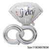 Diamond Ring Balloon Helium Foil Balloons Valentine 'S Day Party Wedding Decorations Birthday 