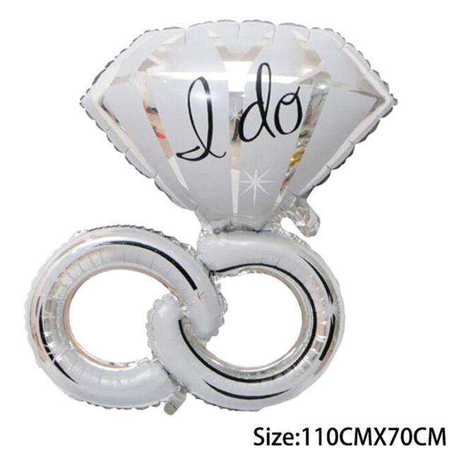 Diamond Ring Balloon Helium Foil Balloons Valentine 'S Day Party Wedding Decorations Birthday