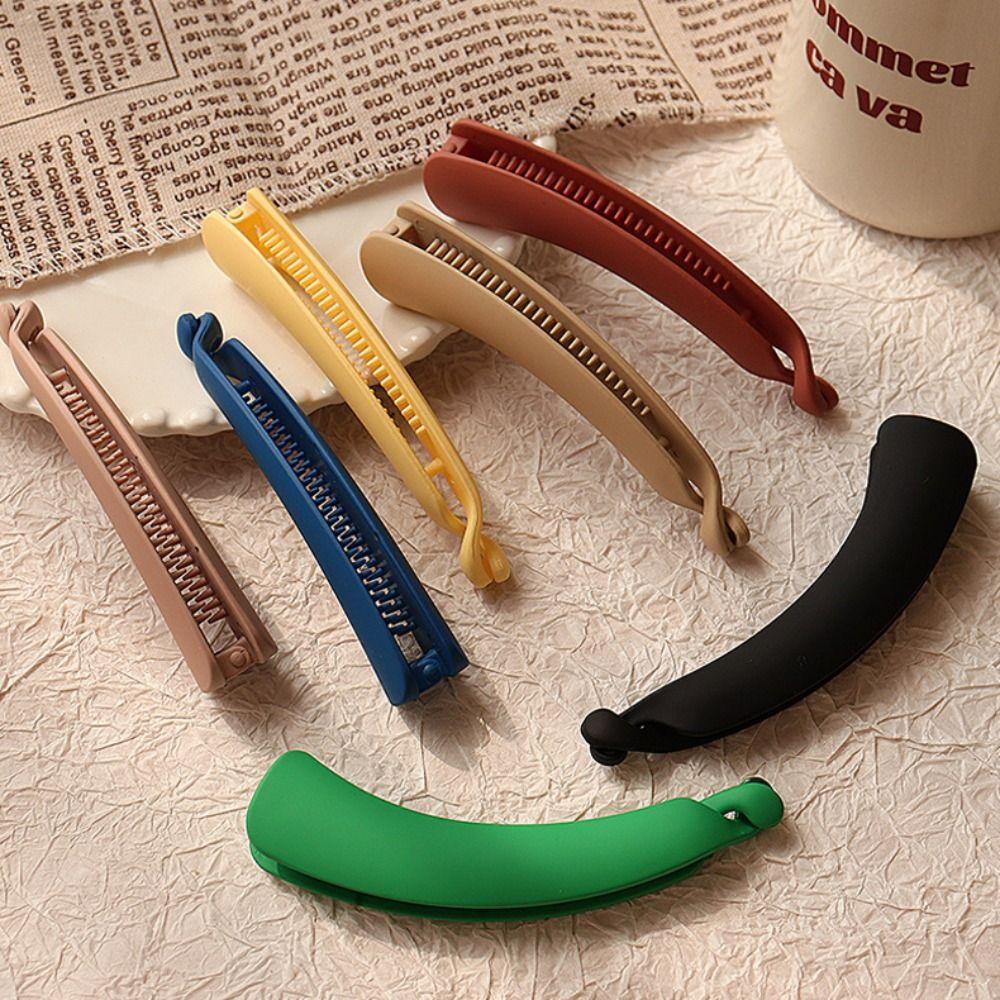 Elegant Cross Hair Claws Matt Ponytail Holder Hair Accessories Hair Barrettes For Women Girls