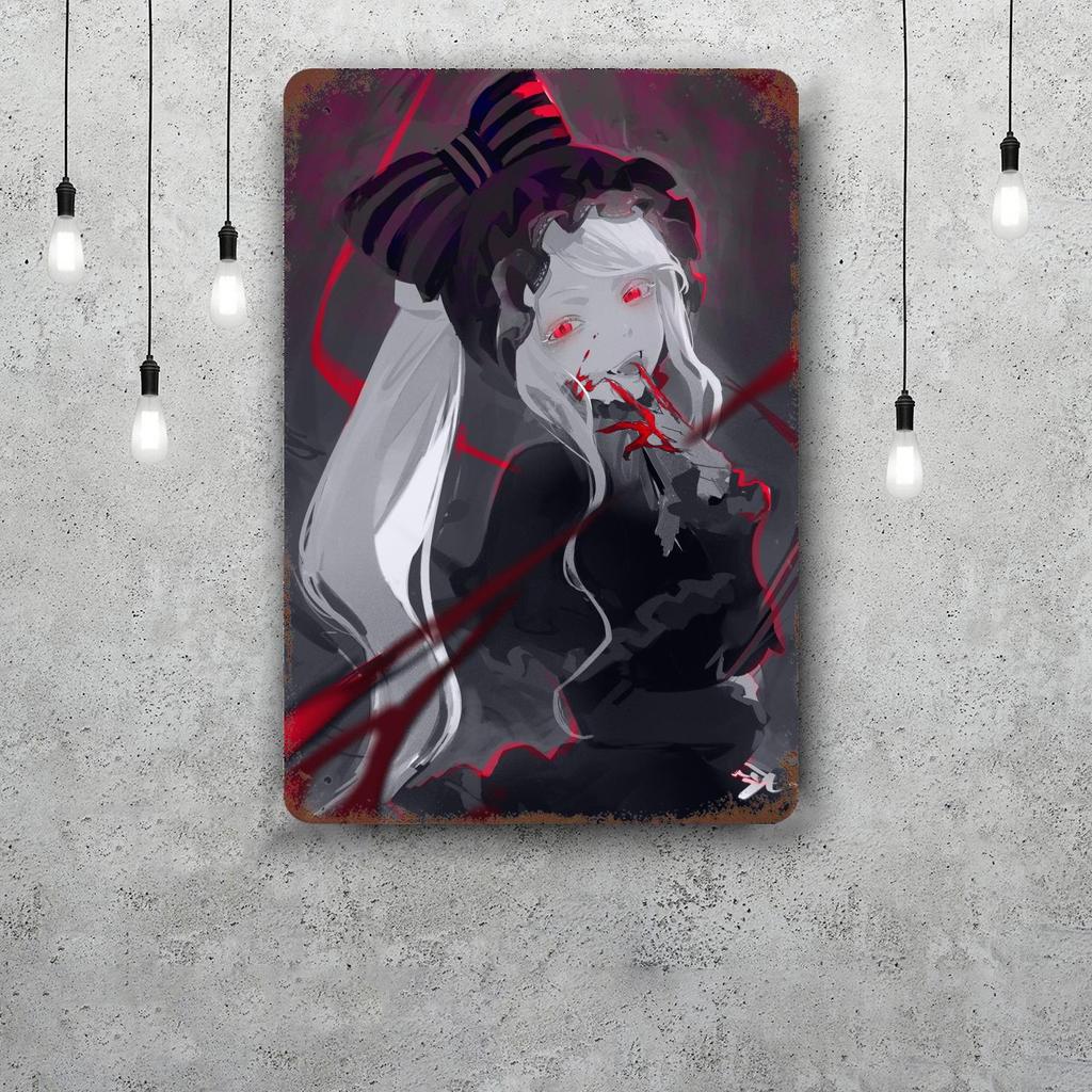 Shalltear bloodfallen Декор Винтажные Металлические Знаки Жестяные Знаки Постер Капитана Декор для Бара Паба Клуба Мужской Пещеры Настенный Декор