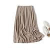 2025 Spring Women's Simple Pleated Skirt: Versatile and Elegant for Commuters