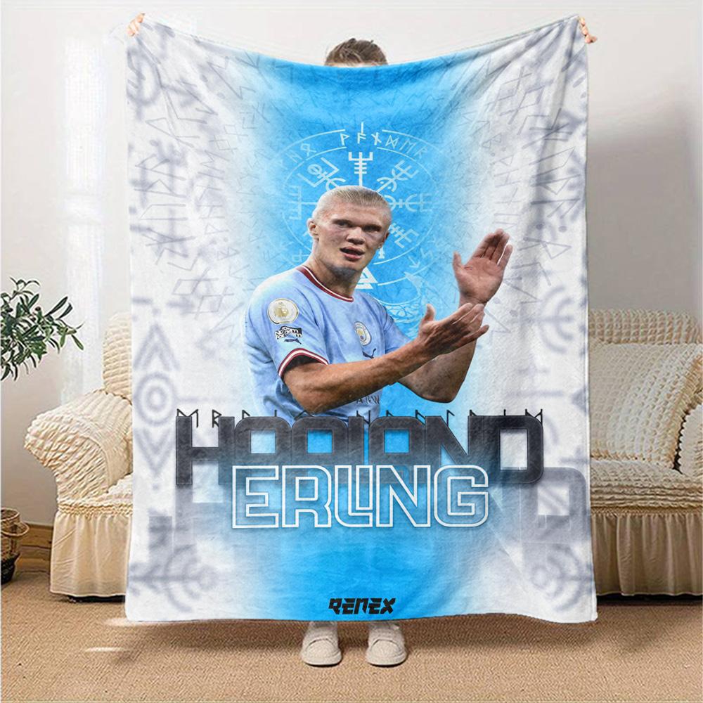 Haaland Blanket Soft Warm Cozy Suitable for Bed Office Seaside Four Seasons Multipurpose Digital Print Ideal Gift For Birthday Valentine'S Day