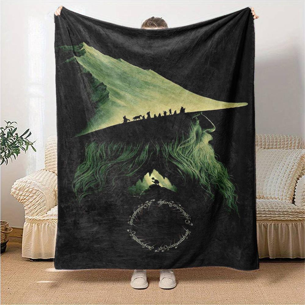Lord Rings Blanket Durable Comfort Perfect for Livingroom Office Chair Couch Four Seasons Multipurpose Modern