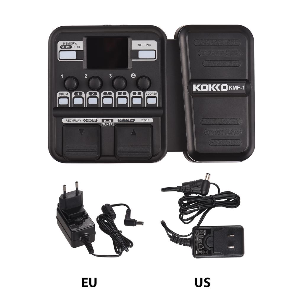 Педаль эффектов Kokko Guitar Multi с 10-59 пресетами, 6 драм-машинами и лупером, 40 различными ритмами