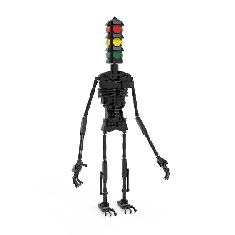 Мультяшный Монстр Фильм Модель MOC Робот Светофор Ужасы Легенда Фигурки Строительные Блоки Креативные DIY Игрушки Украшения Подарки для Детей