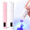 УФ-лампа для ногтей со светодиодным дисплеем, перезаряжаемая мини-лампа для гелевых ногтей, быстросохнущая портативная сушилка для гель-лака, инструмент для дизайна ногтей