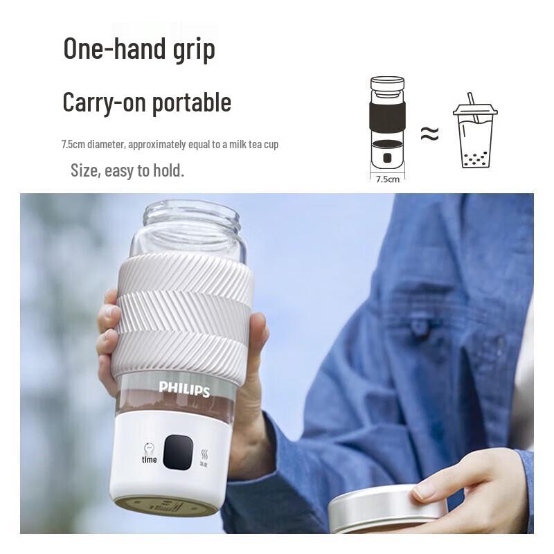 Philips AWP2776 Portable 400ml Glass Travel Kettle