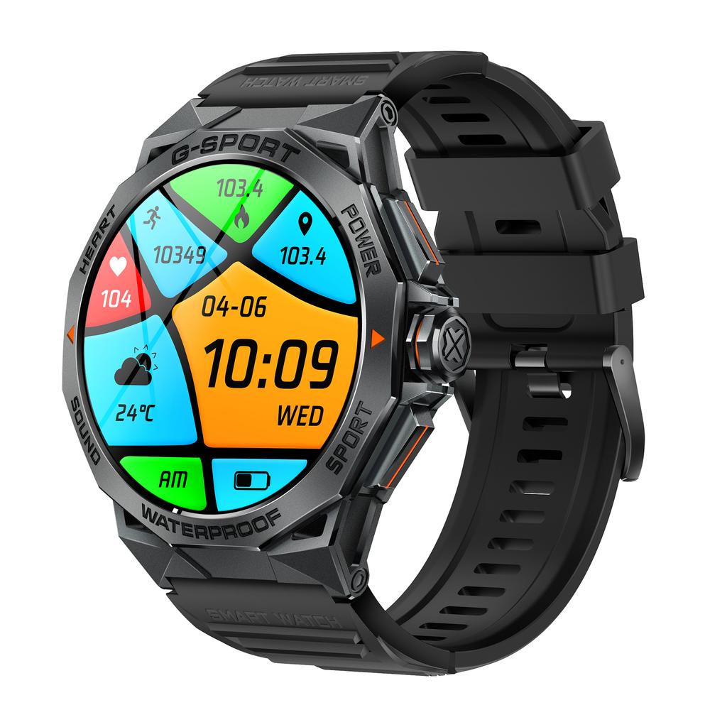 K62 1.43-inch AMOLED Screen Bluetooth-compatible Call Smart Watch with Multi Sports Modes