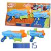 Hasbro Nerf Elite Jr. Максимальный стартовый набор, включает два простых в использовании бластера и 15 дротиков Nerf Elite, для игры на улице, для детей от 6 лет (F6369),