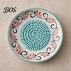 Garlic Grater Ceramic Ginger Grater, Manual Mincing Plate for Mashed Puree, Multifunctional Kitchen Masher Fruit Dish