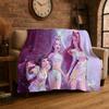 KPop Demon Hunters Saja Boys Cartoon Soft Flannel Throw Blanket,Warm Cozy Blanket for Bed,Couch,Sofa,Bedroom,Living Room,Travel