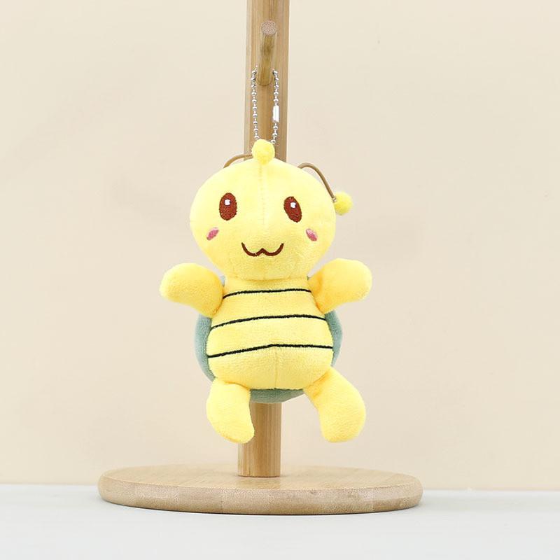 Cartoon Cute Turtle Plush Keychain Soft Short Hair Bag Charm Collection Toy