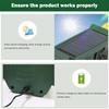 Ultrasonic Cat Dog Repellant Waterproof Solar Powered Animal Deterrent LED Light Alarm for Orchard Greenhouse Vegetable Garden
